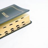 Библия каноническая 056 MTiG (тёмно-зеленый, гибкий переплет, золотой обрез, краевые указатели)