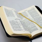 Библия каноническая 056 MZG (черный UC, гибкий переплет на молнии, золотой обрез)