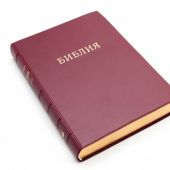 Библия каноническая 072 TI (бордо, золотой обрез. указатели)