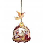 Сувенир-подвеска из дерева «Вертеп»