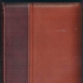 Библия каноническая 046 DTZTI (коричневый-бордо, на молнии, указатели)
