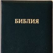 Библия каноническая 077 zti (черный металлик, на молнии, указатели, натур кожа)