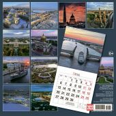 Календарь на скрепке на 2022 год «Санкт-Петербург с птичьего полёта» (КР10-22006)