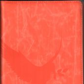 Библия каноническая 055zg (рец. кожа, оранж. мрамор, голубь, молния, золотой обрез) H2 7076