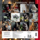Календарь 2022. Коты и цветы. (настенный)